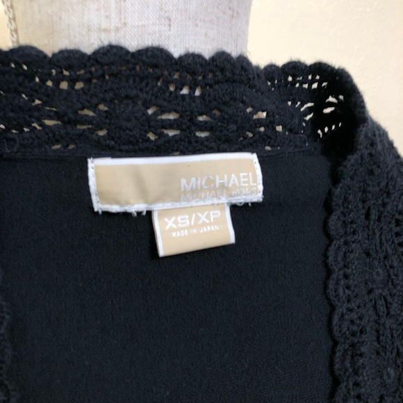 🔵 Michael Kors Empire Waist Crochet Vneck Top - Picture 5 of 5